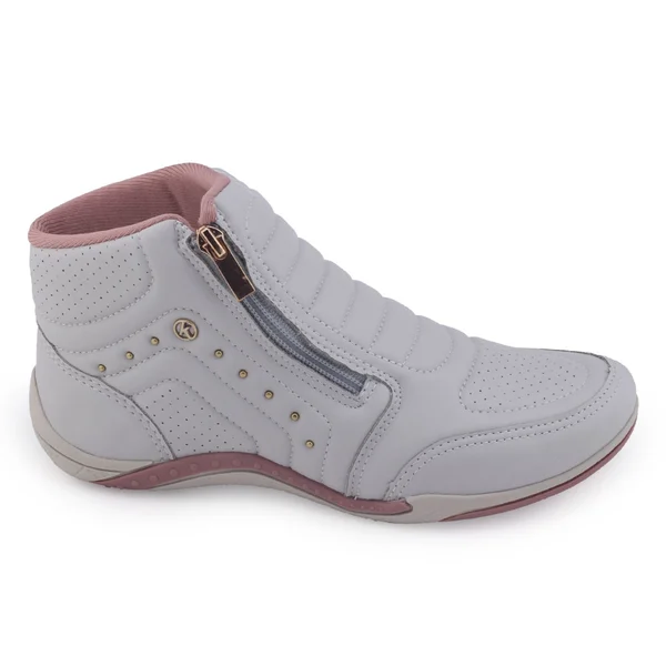 Tênis Bota feminina Kolosh C1297A zíper elásticoGelo