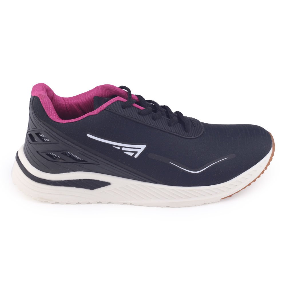 Tênis Esportivo Feminino Adulto Zeuz 86KX - A Cadarço Casual PRETO