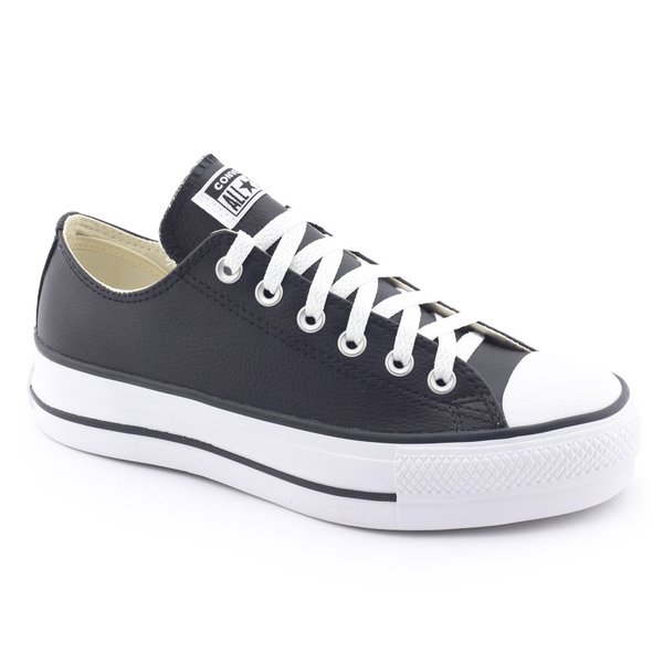 Tênis Feminino CT0983 Platform Eco couro All Star Converse Preto