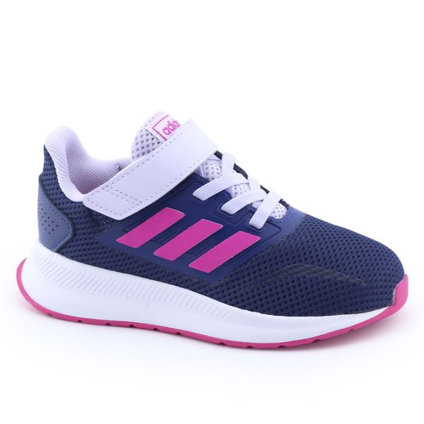 Tênis Infantil Feminino Run Falcon EG2573 Adidas Marinho/Rosa