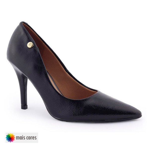 Scarpin Salto Agulha verniz Glam 1184-101 Vizzano Preto