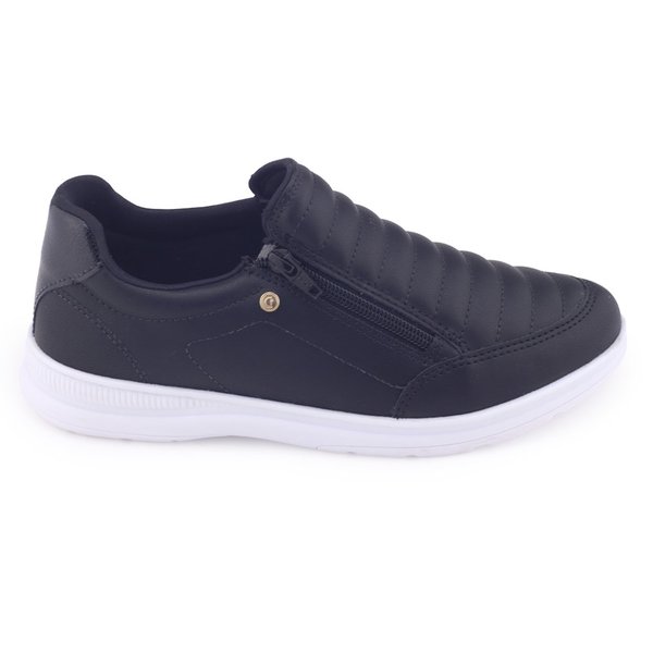 Tênis Casual Feminino Comfortflex Walk 24-58302 ElásticoPRETO