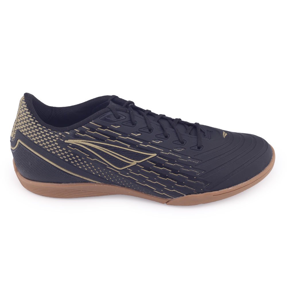 Tênis Chuteira Inf Futsal Indoor OXN Spartak 4 Pro PVC 333 Preto/Azul