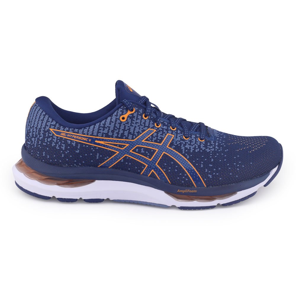Tênis Masculino Asics GEL 4 1011B816 Academia CINZA/LIMAO