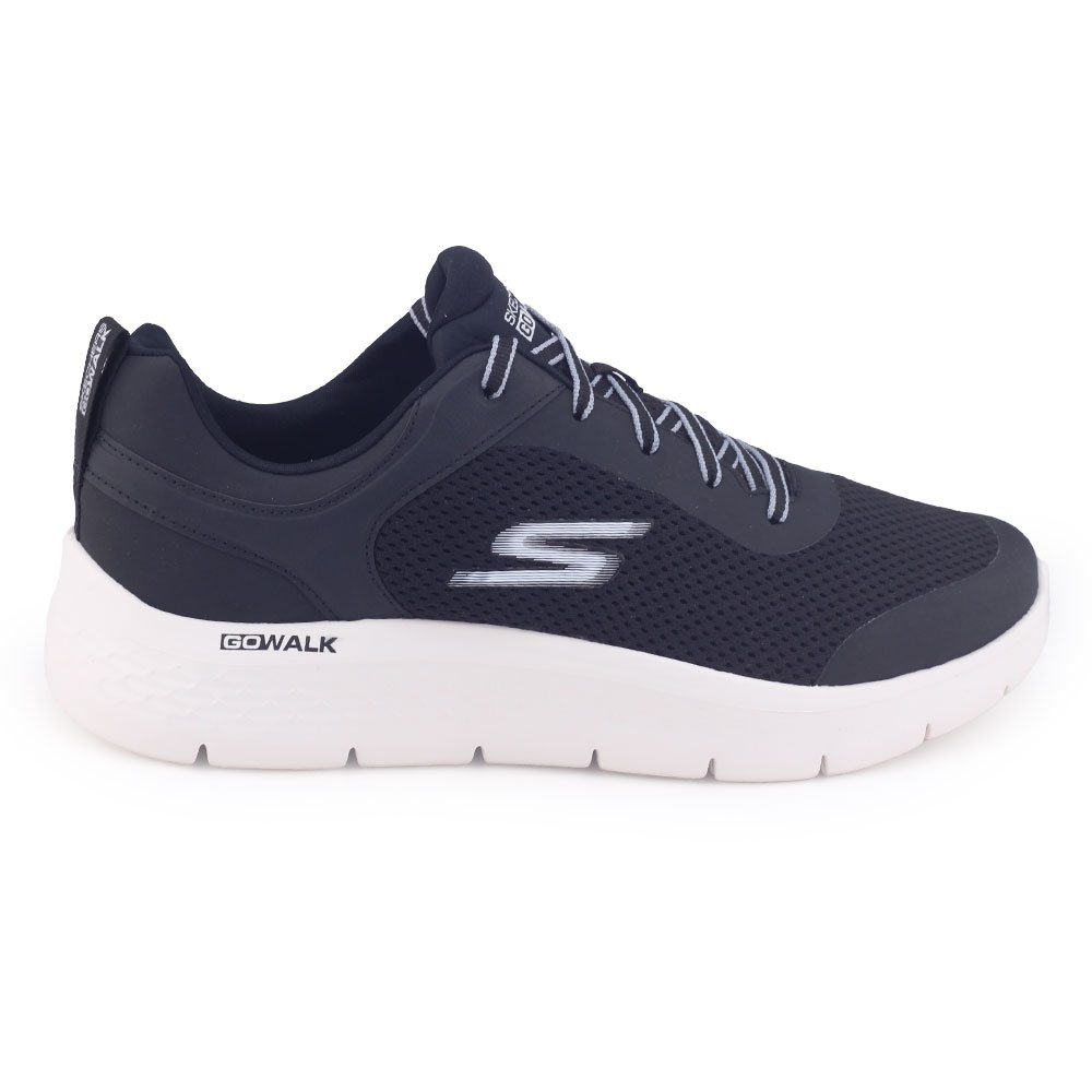 Tênis Skechers Go Walk flex 216495BR/BKW cadarço CINZA/VERMELHO