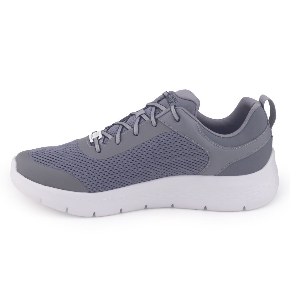 Tênis Skechers Go Walk flex 216495BR/BKW cadarço CINZA/VERMELHO