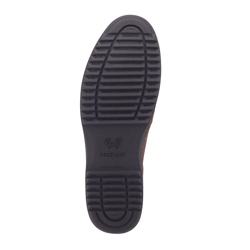 Sapato Mocassim Masculino Freeway Logan X-1 Couro HAVANA