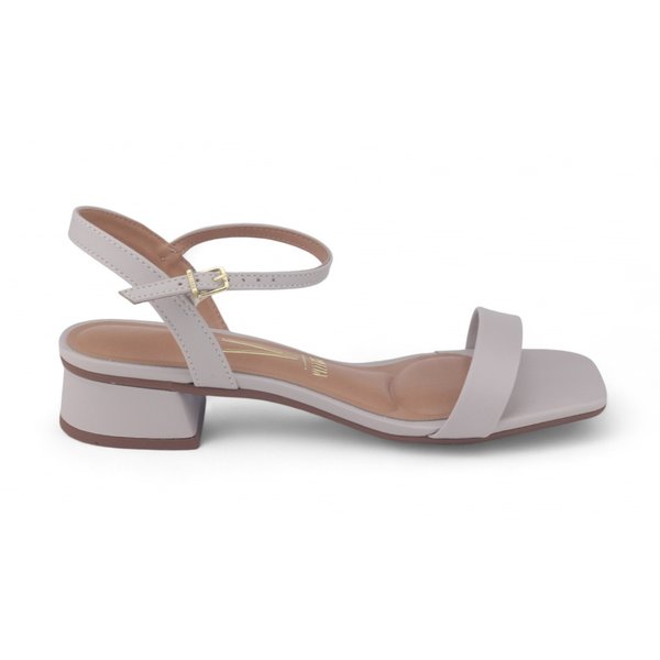 Sandália Feminina Vizzano salto bloco baixo 3cmCINZA