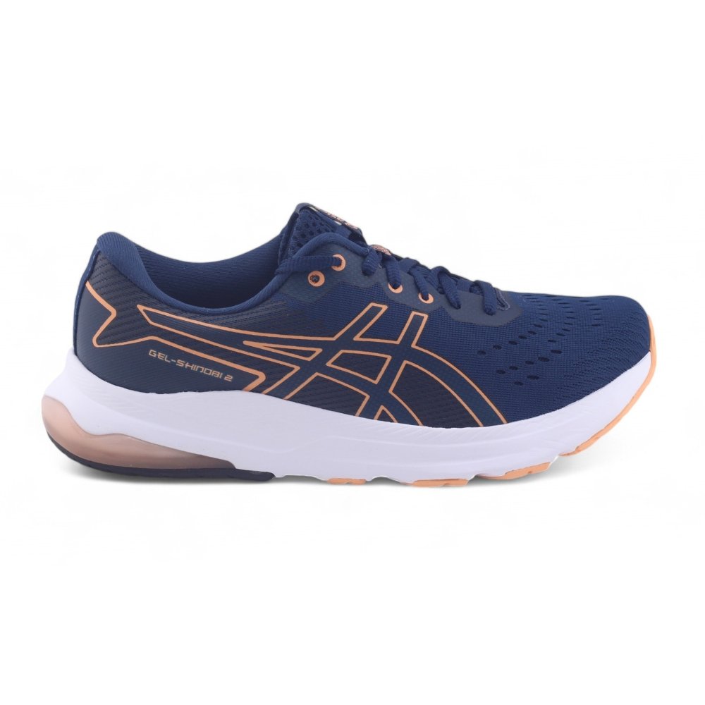 Tênis Fem Asics GEL Shinobi 2 1012B624 Jacquard Mesh Sport Preto/Pink