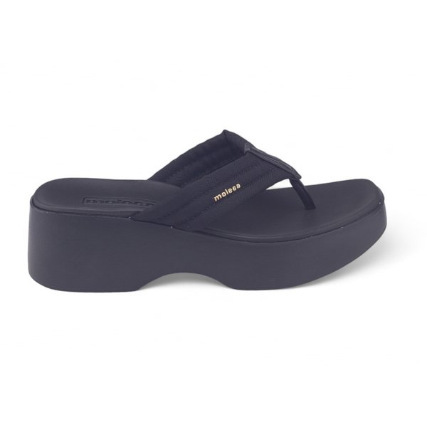 Tamanco Flatform Flatform Moleca Preto Tamanco Feminino Moleca
