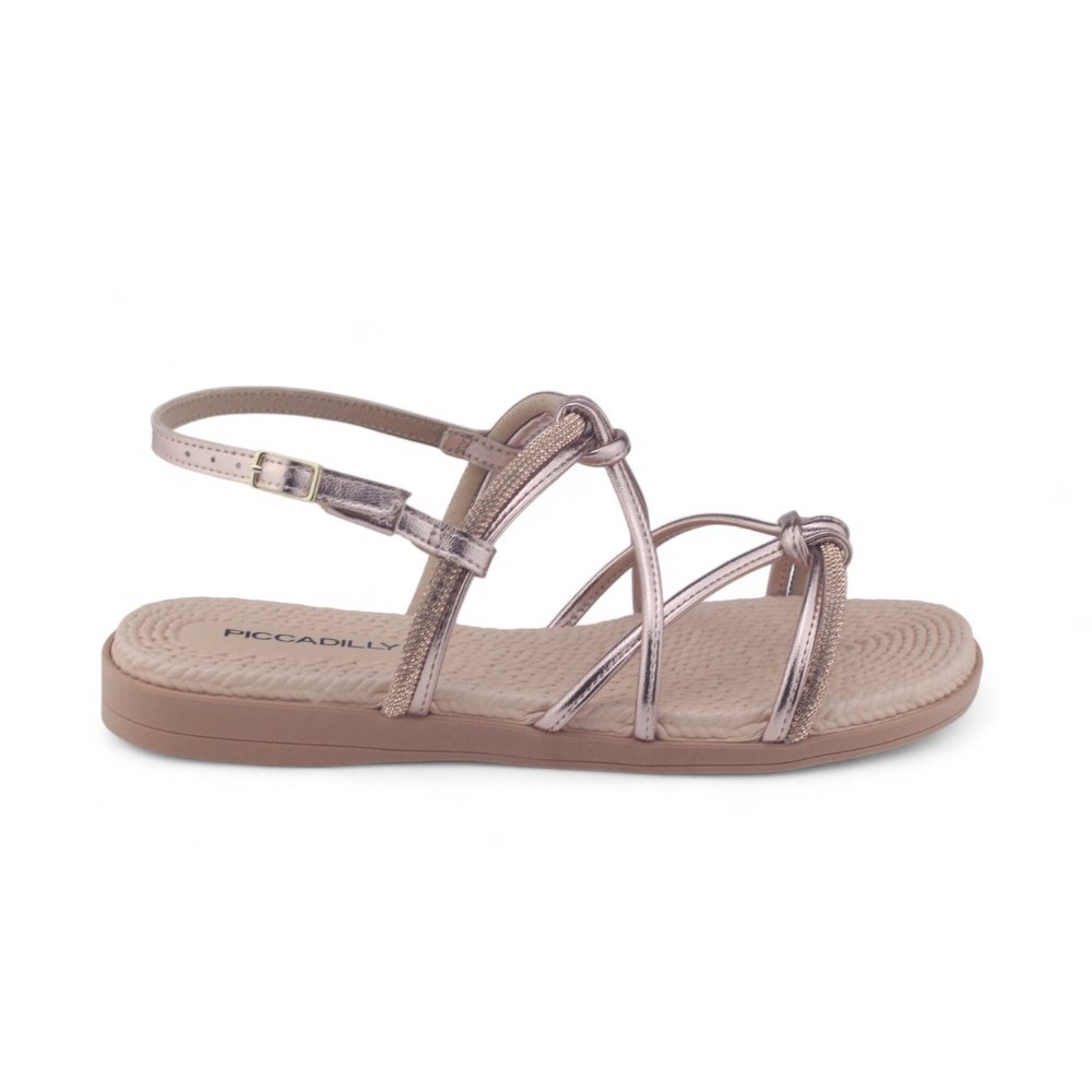 Sandália Feminina Piccadilly 513011 Strass Napa AVELA