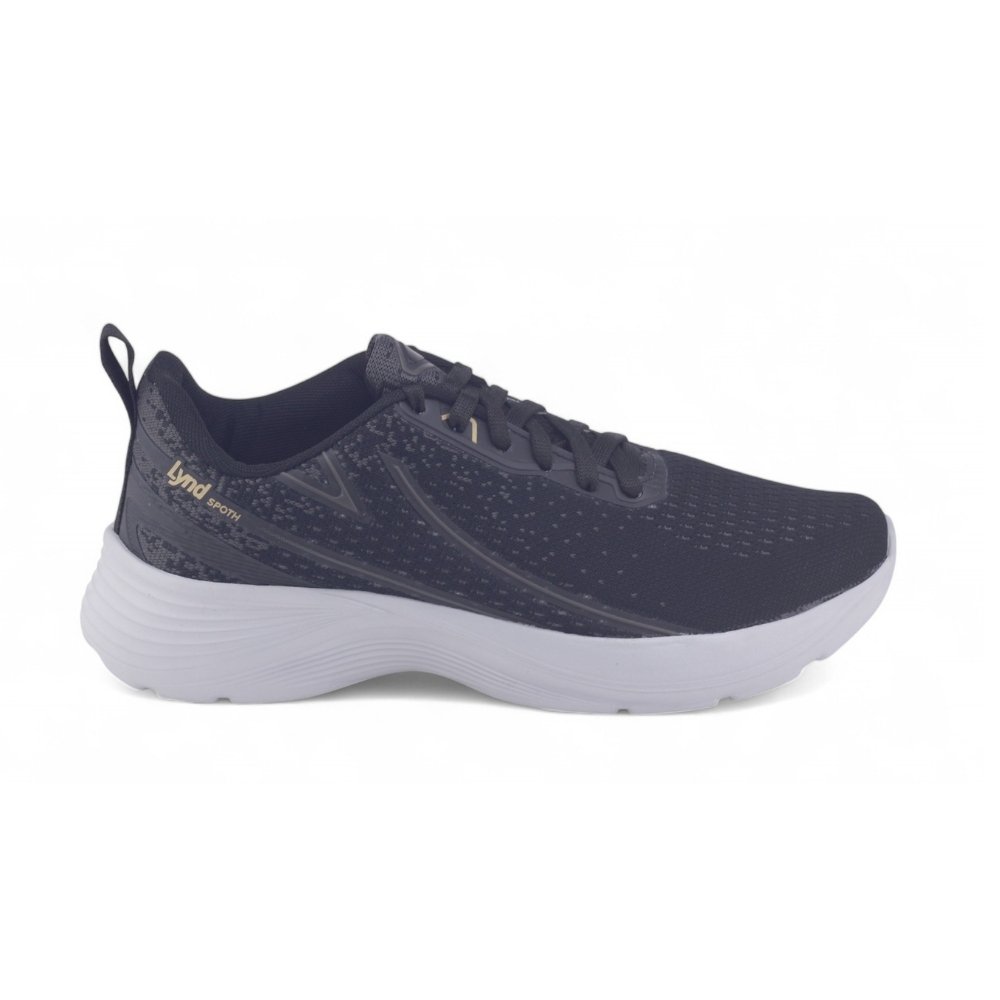 Tênis Masculino Lynd Spoth 668 PRETO/OURO