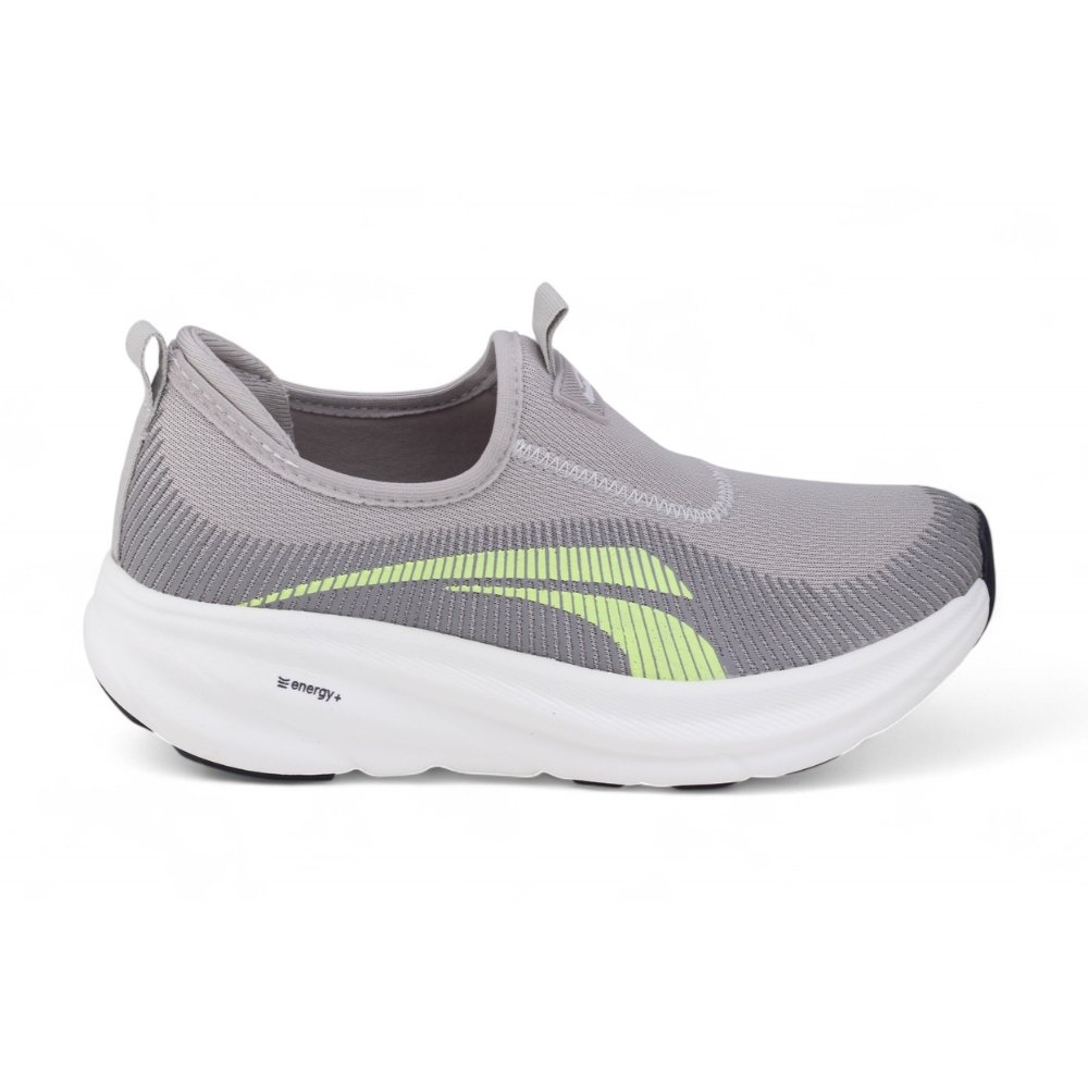 Tênis Kolosh Feminino Esportivo E0343 Slip On Treino CINZA/VERDE