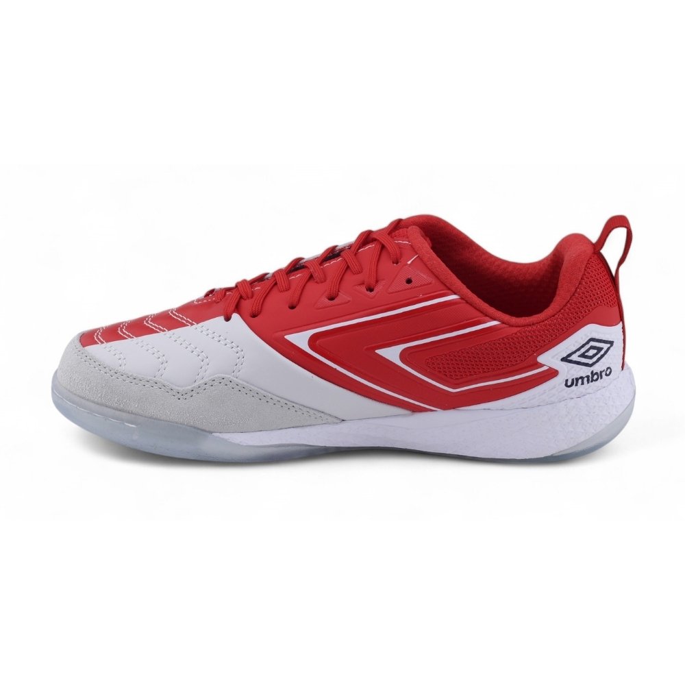 Tênis Chuteira Futsal Indoor Umbro Pro 5 Bump England VERMELHO/BRANCO