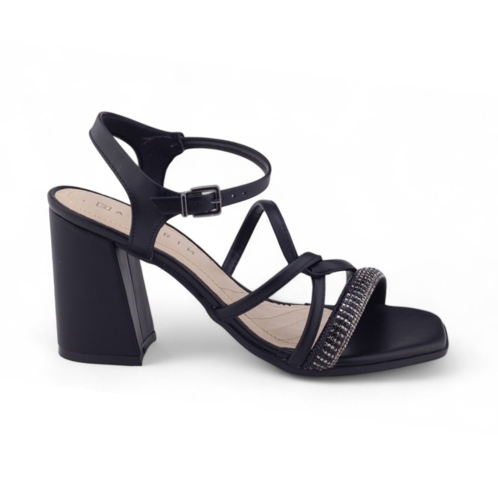 Sandália Feminina Ramarim 24-41203 Trançada Strass PRETO