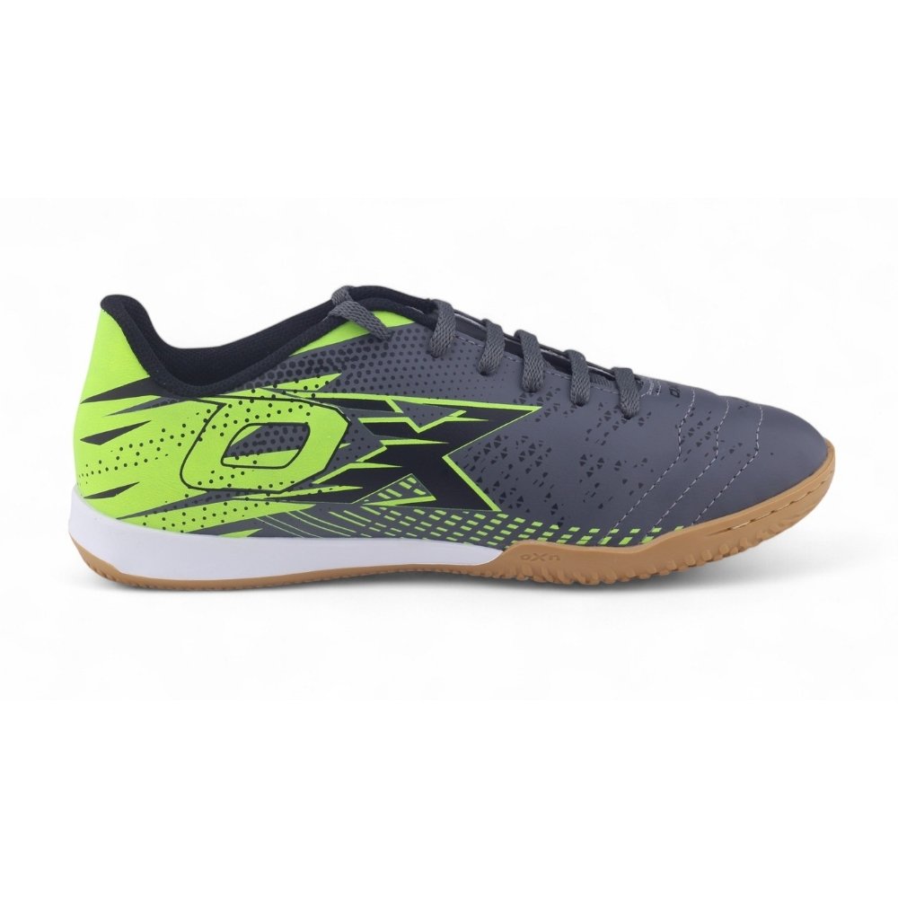 サイムダン Tênis Chuteira Futsal OXN Dynamic 4 Indoor Pro 2 PVC GRAFITE/LIMAO