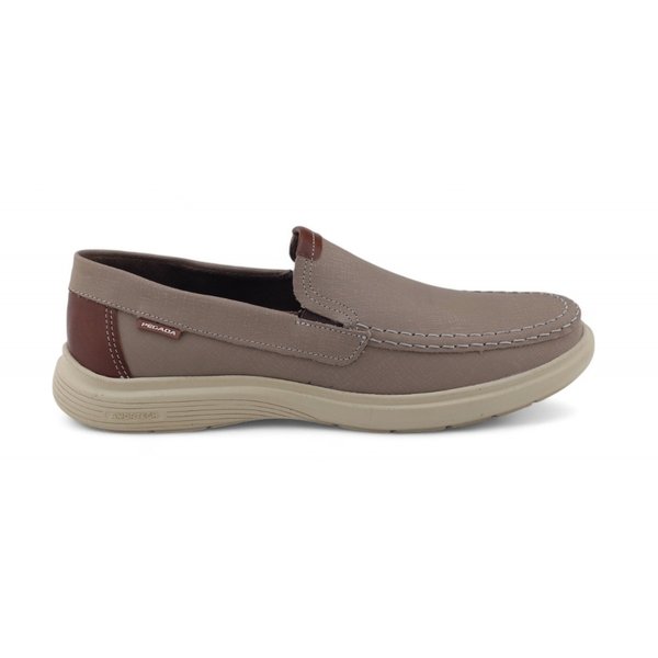 Sapato Mocassim Pegada Social Masculino 142201-05 Moderno AREIA
