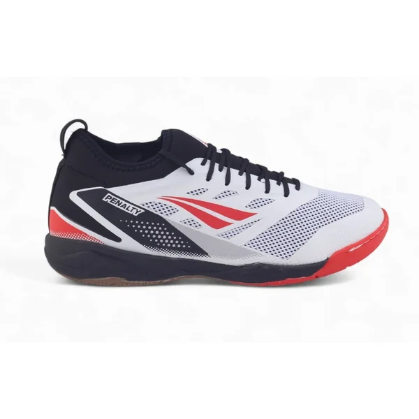 Tênis Chuteira Futsal Penalty Max 500 Locker Y-3 BRANCO/PRETO