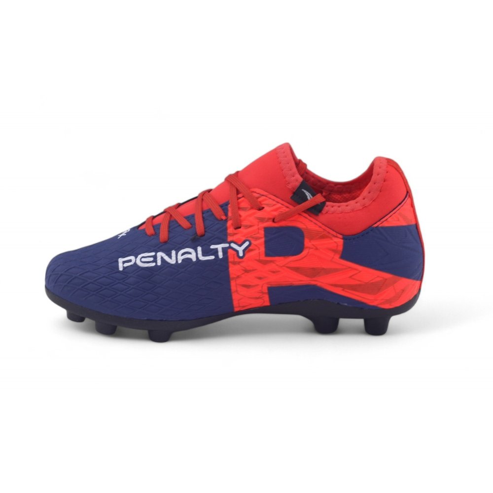 Chuteira Campo Infantil Penalty RX Locker Kids Y-3 MARINHO/CORAL