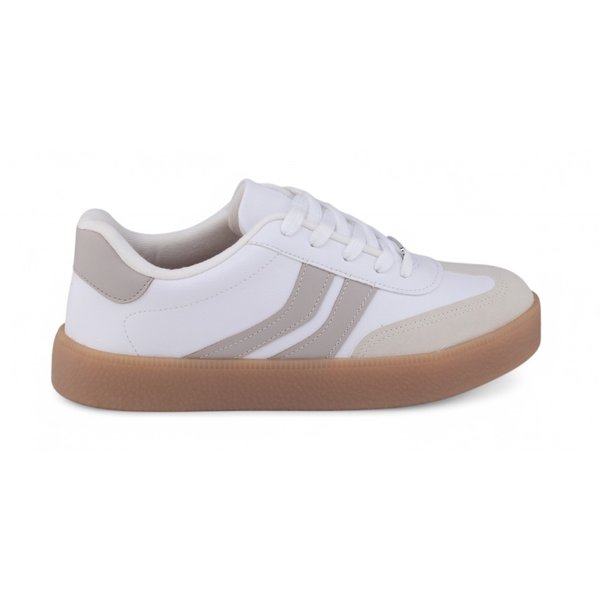 Tênis Feminino Vizzano Casual BRANCO/CINZA