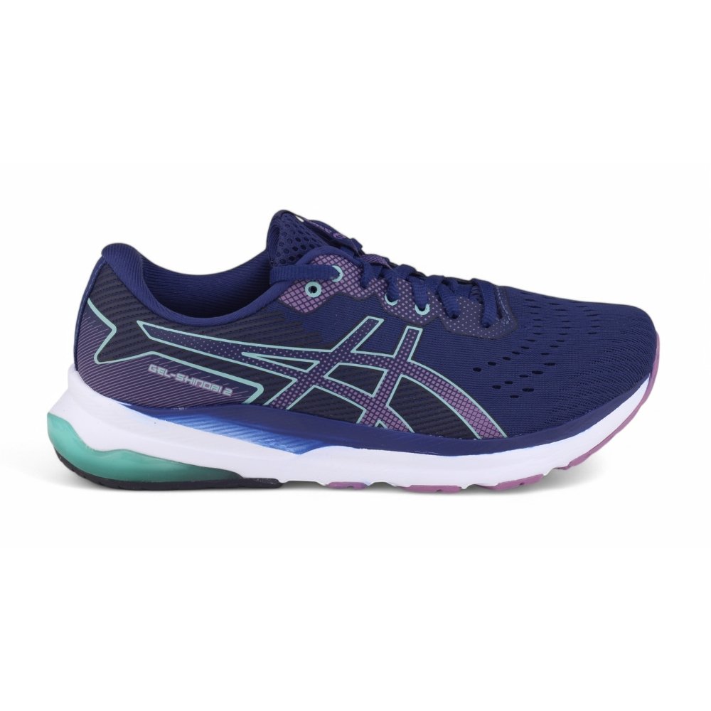 Tênis Fem Asics GEL Shinobi 2 1012B624 Jacquard Mesh Sport MARINHO