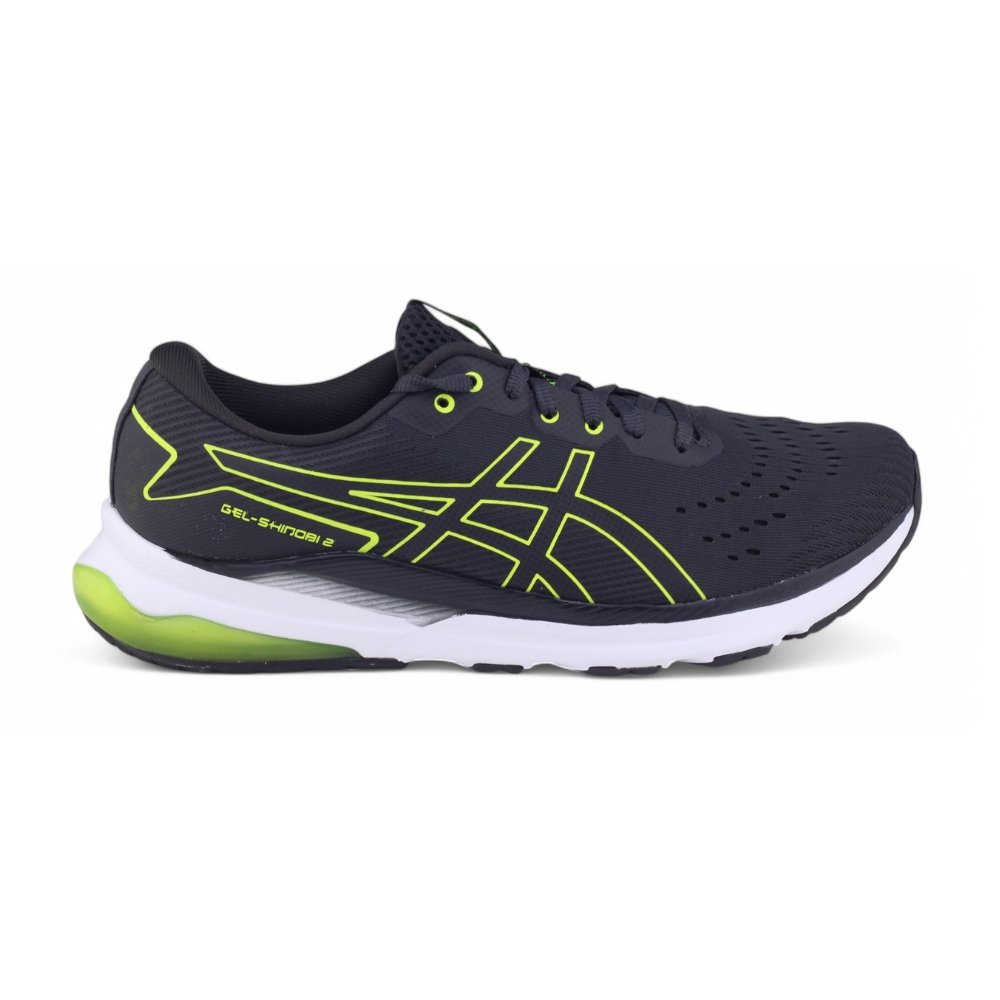 Tênis Masculino Asics GEL Shinobi 2 1011B818 Esporte PRETO/LIMAO