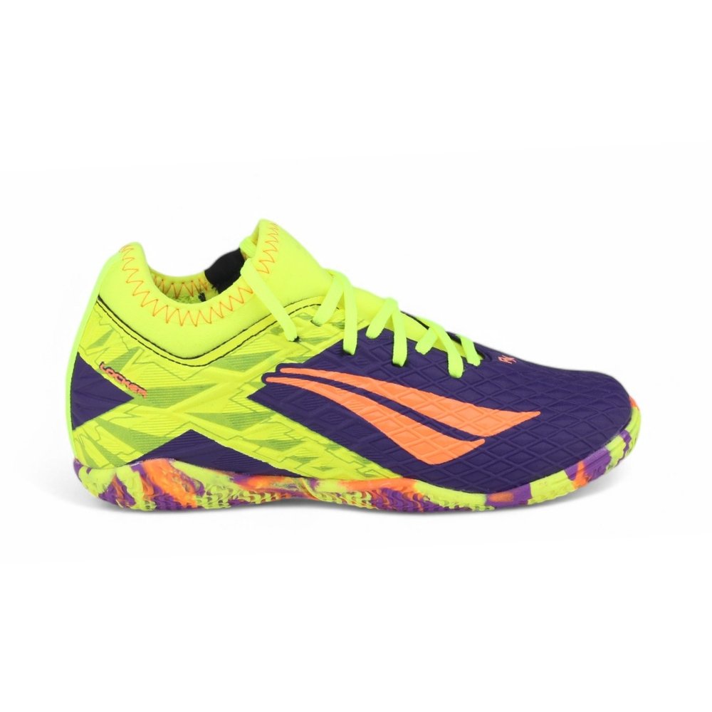 Tênis Chuteira Futsal Infantil Penalty RX Locker Kids Y-3 ROXO/LIMAO