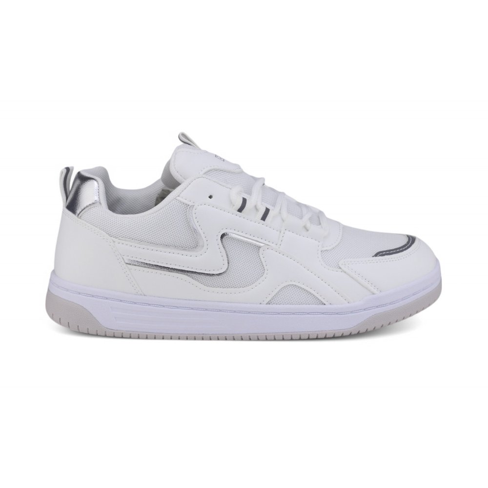 Tênis Casual Feminino Ramarim 2563131 Crystal BRANCO/PRATA