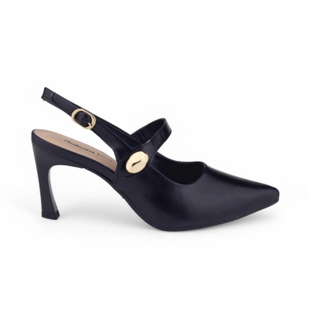 Sapato Scarpin Feminino Dakota D0043 Salto Alto CAFE