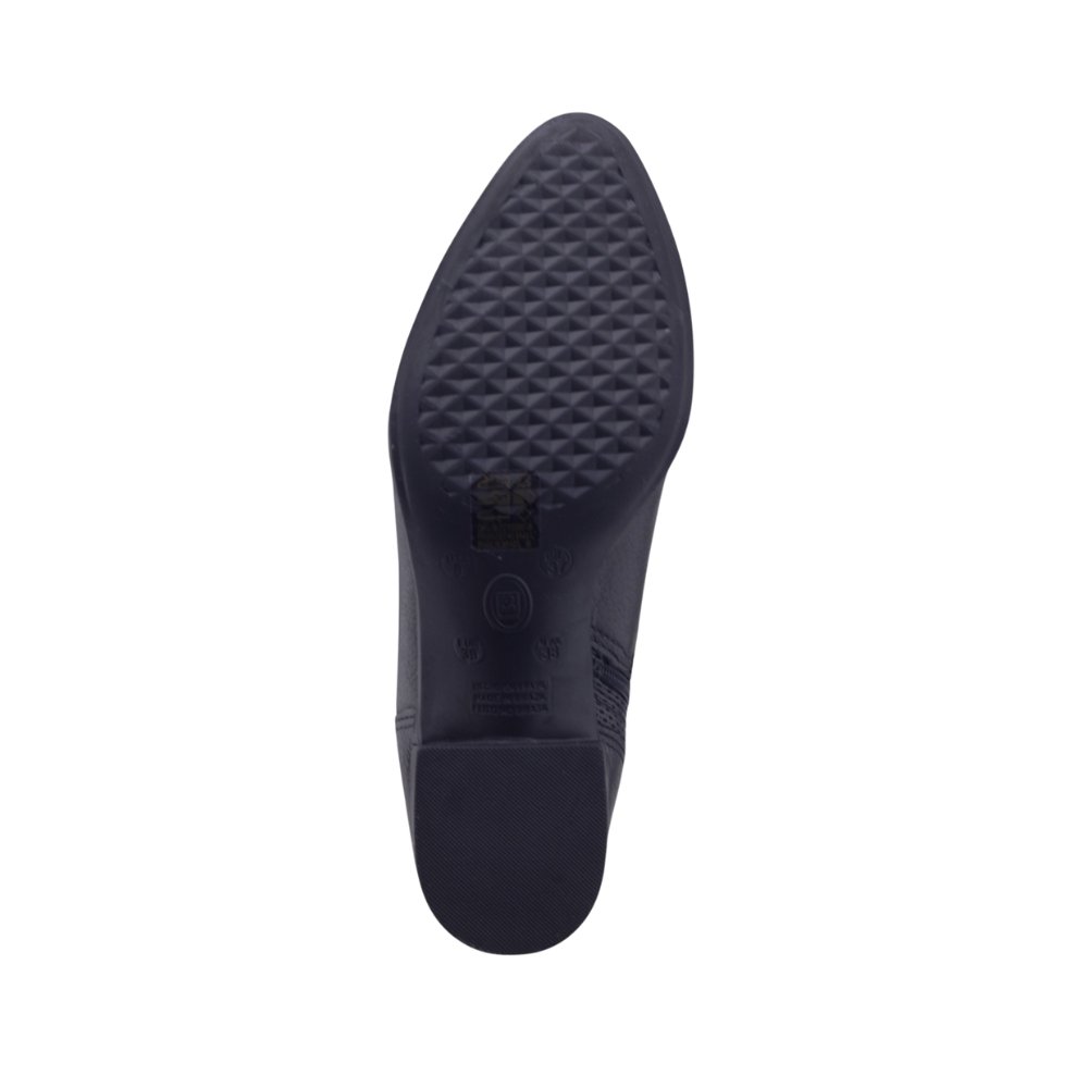 Bota Feminina Bottero 346916 Couro Cano Baixo Burnish PRETO