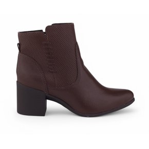 Bota Feminina Bottero 346916 Couro Cano Baixo Burnish MARROM