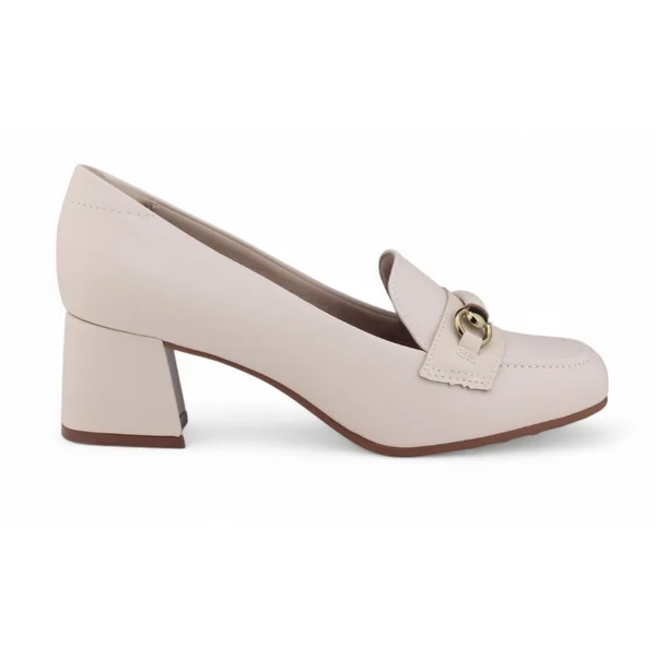 Sapato Feminino Modare Salto Bloco CREME