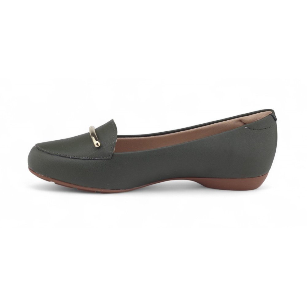 Sapatilha Mocassim Feminina Modare 7016.484 napa casual OLIVA