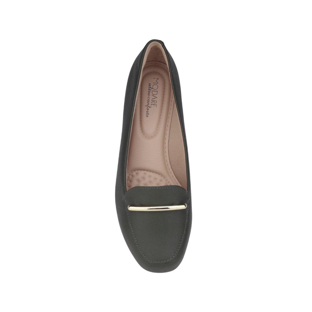 Sapatilha Mocassim Feminina Modare 7016.484 napa casual OLIVA