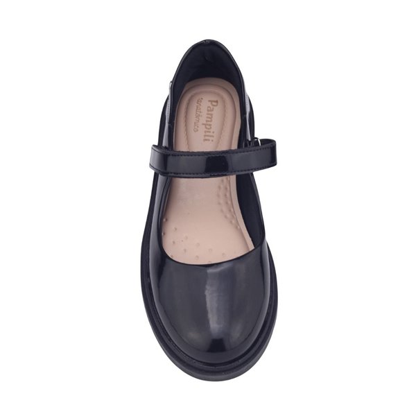Sapatilha Infantil Menina Pampili Tifany Verniz Casual PRETO