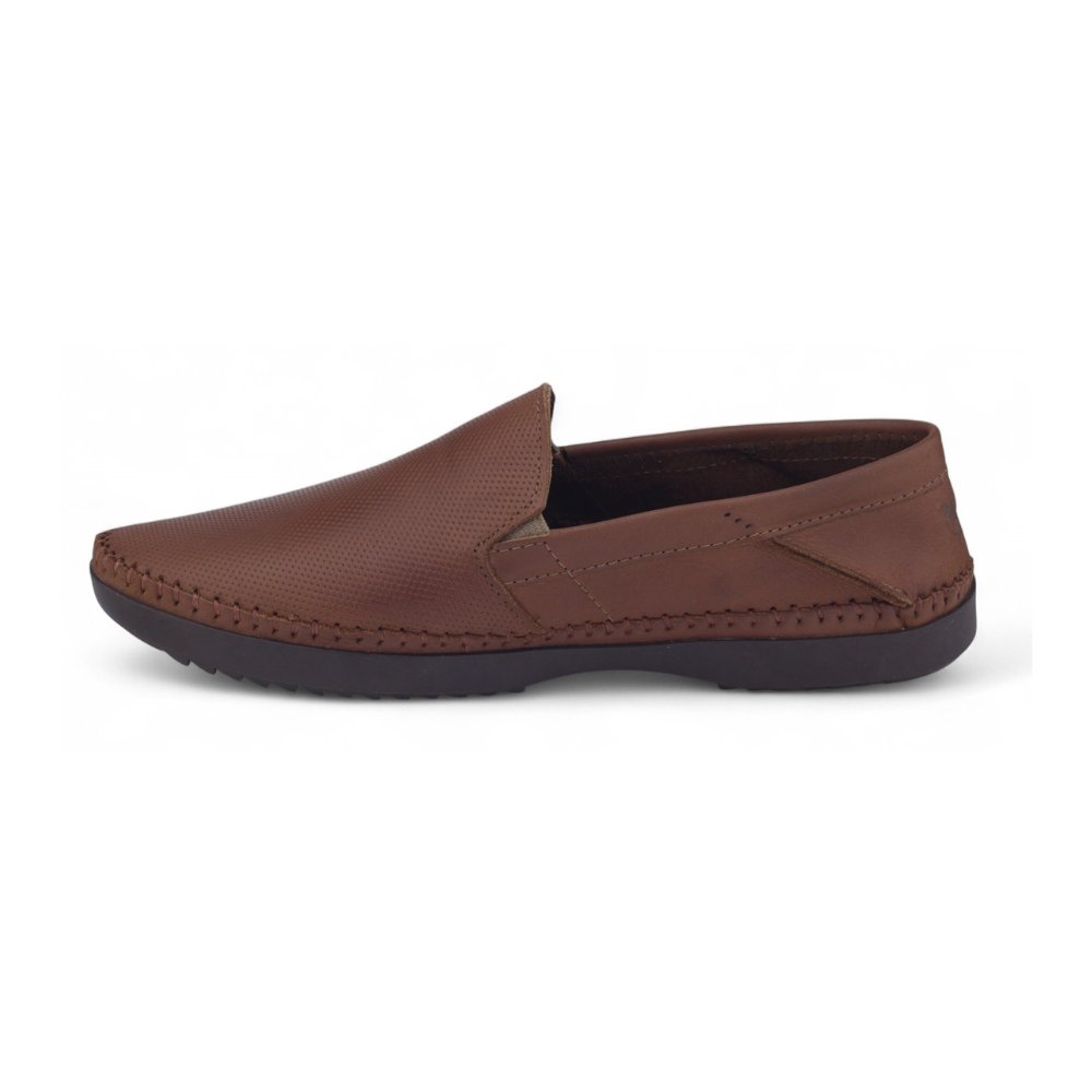 Sapato Mocassim Masculino Freeway Logan X 4 523 Casual Couro HAVANA