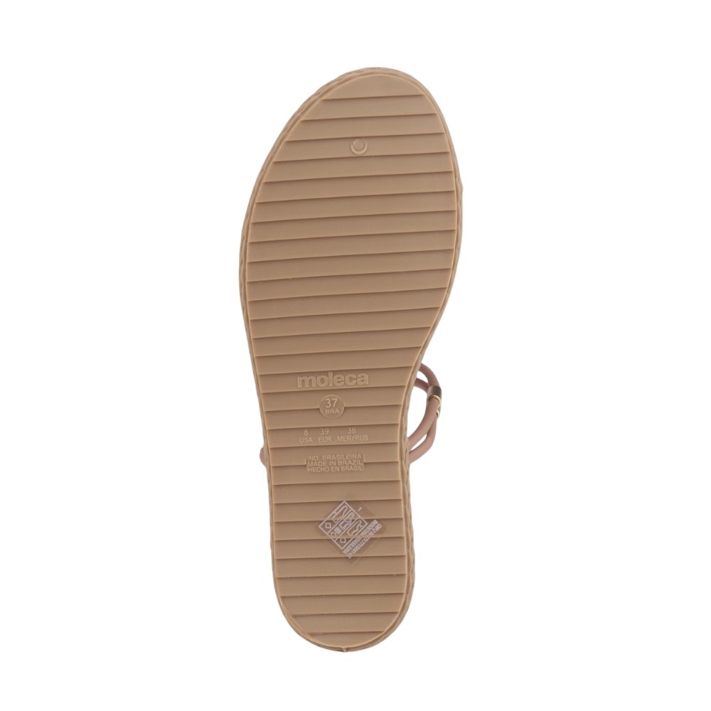 Chinelo Feminino Moleca Napa Austria 5452.230 NUDE