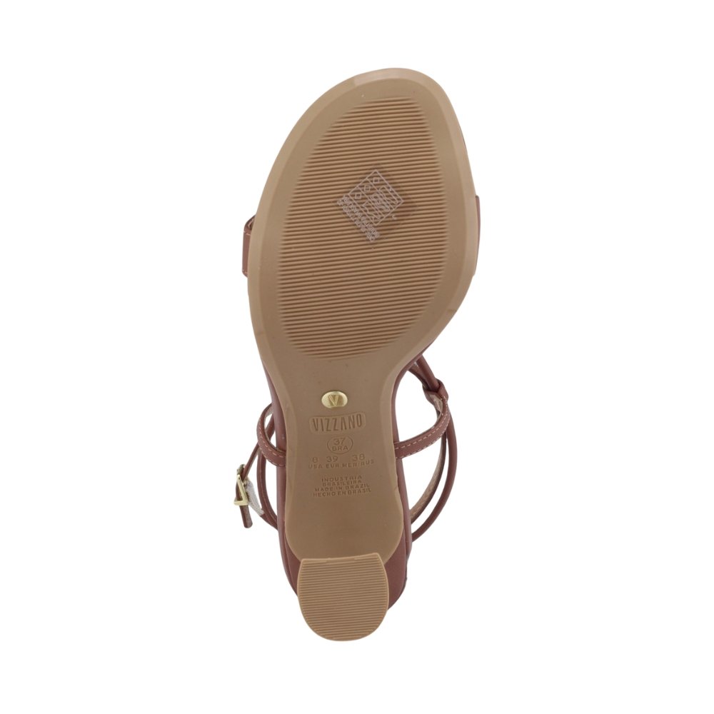 Sandália Feminina Vizzano Mocca 6517.112 Casual MARROM