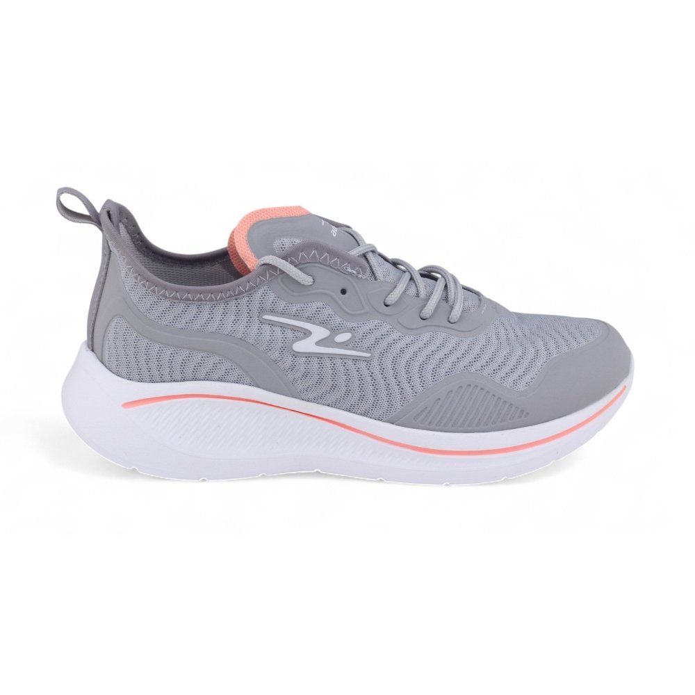 Tênis Feminino Adrun Fit Easy 10608F Treino CINZA/SALMAO