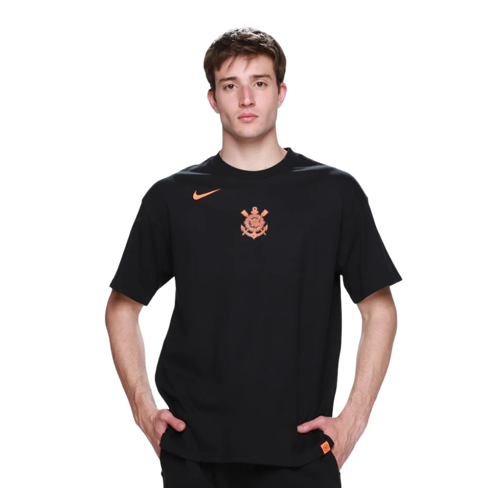 Camisa Masculina Corinthians Nike Total 90 Remix Torcedor PRETO