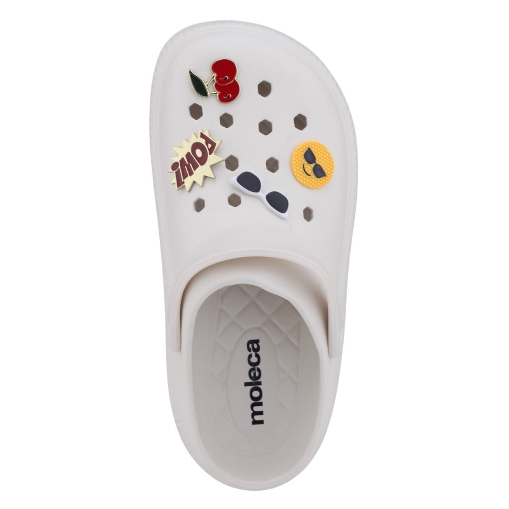 Chinelo Babuche Feminino Moleca 5832.201 Casual BRANCO
