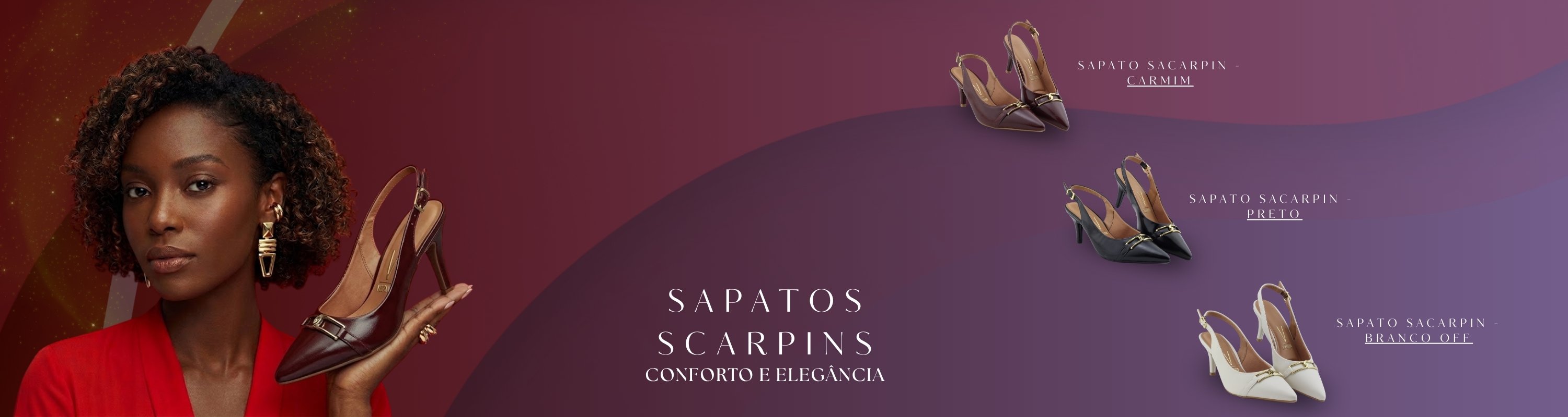sapato sacarpin carmim
