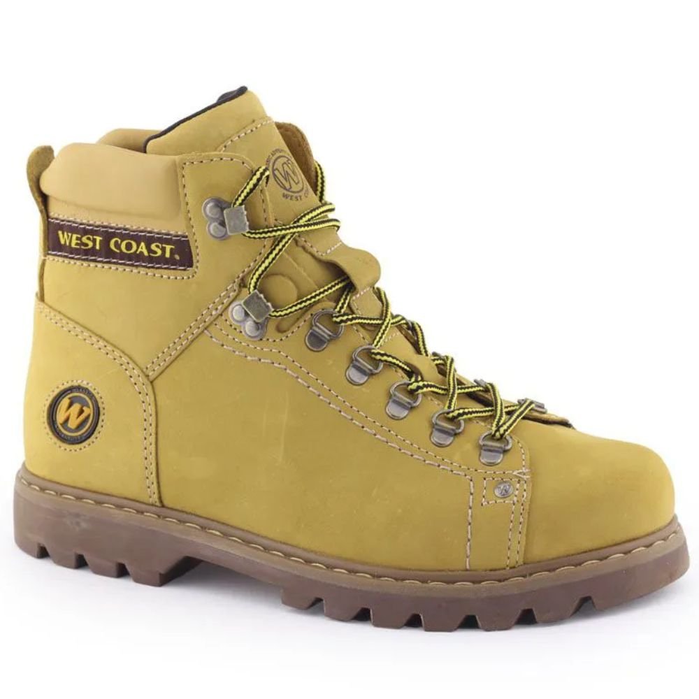 Bota Masculina 5790 354 Work Classic Couro comNF West Coast Camel