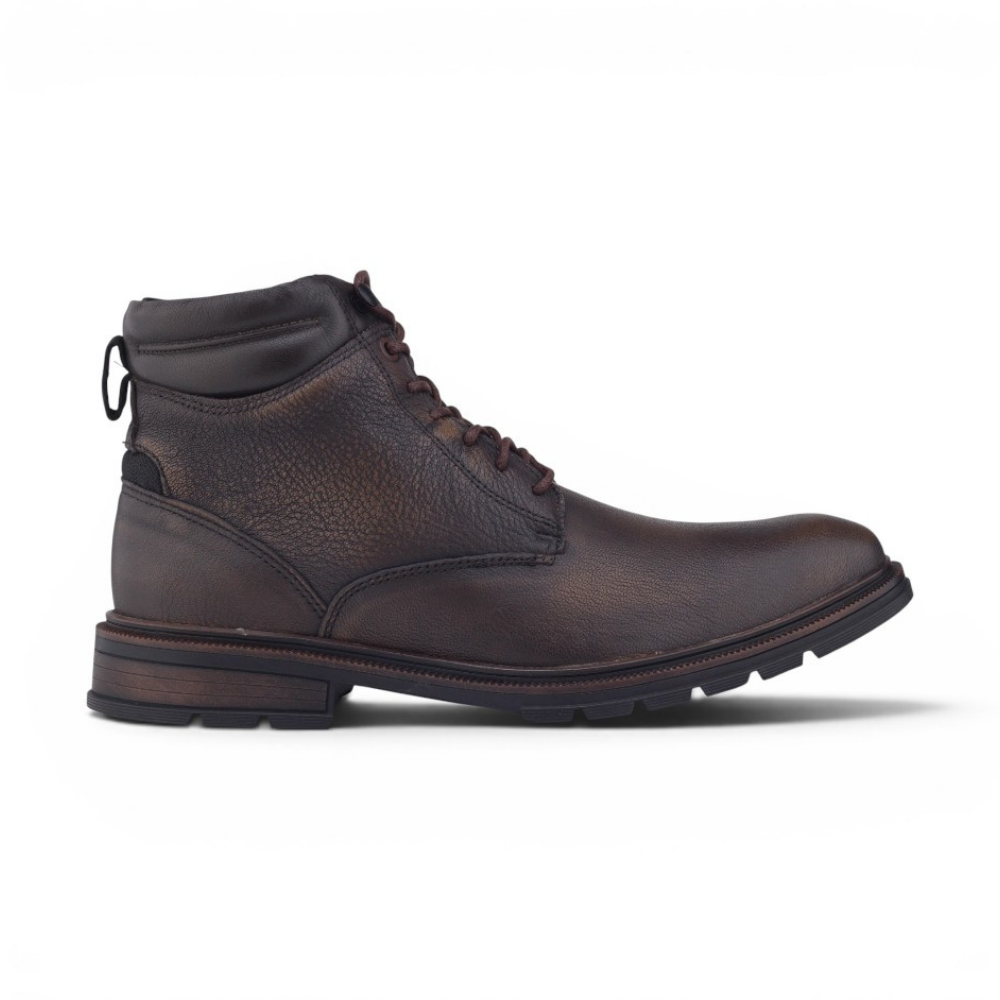 Bota masculina Democrata Garage Astro 301105 Couro hunter Tabaco